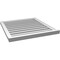 Ekena Millwork Vertical Surface Mount PVC Gable Vent: Functional, w/ 2"W x 2"P Brickmould Sill Frame, 28"W x 30"H GVPVE28X3003SF - alternate 3